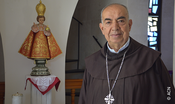 Monseñor Georges Abou Khazen, obispo latino de Siria.