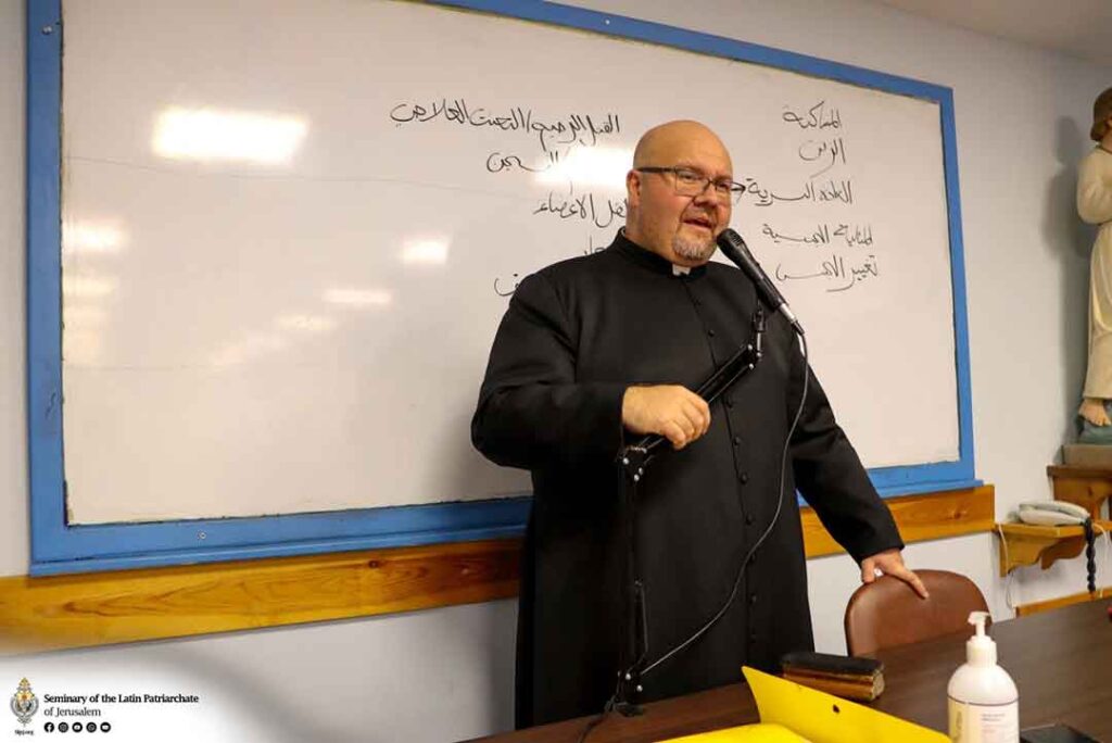 P. Bernard Poggi, rector del Seminario Latino de Beit Jala y profesor del Centro de Formación Espiritual